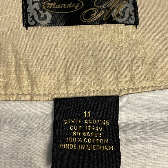 Mandee Y2K metallic gold, pleated skirt - Picture 5 of 7